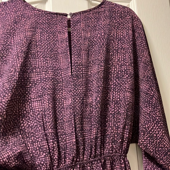 Prologue Purple Ruched Dolman Sleeve Sweater Dress - Picture 7 of 8